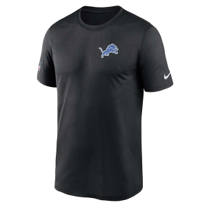 Detroit Lions Nike 2025 Sideline Small Logo T-Shirt 3XLarge Black