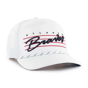 Atlanta Braves 47 Brand Downburst Adjustable Hat One Size White