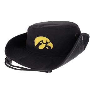 Iowa Hawkeyes Legacy Athletic Football Tiger Hawk Bucket Hat L/XL Black