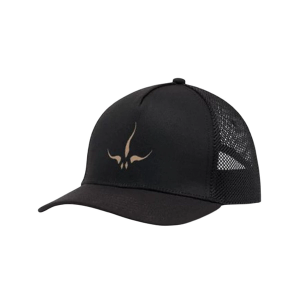 Men's prAna Roads Ahead Trucker Snapback Hat One Size Black prAna Horns