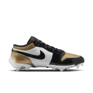 Men's Jordan 1 Low TD Molded Football Cleats 7 Metallic Gold/Black/White