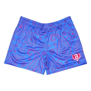 Boys' Baseball Lifestyle Paisley Lounge Shorts Youth XLarge Blue/Pink