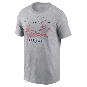 St. Louis Cardinals Athletic Arch T-Shirt 2XLarge Grey Heather
