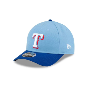 Texas Rangers New Era Player Replica 9Forty Adjustable Hat One Size Light Blue