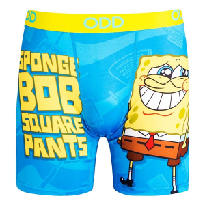 Men's ODD SOX Spongebob Boxer Briefs Underwear 2XLarge Blue/Yellow
