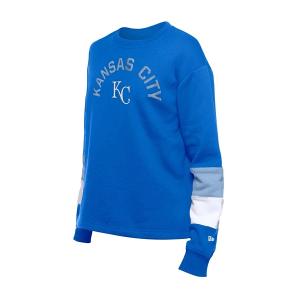 Women's Kansas City Royals New Era Heritage Crew Large Blue