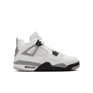 Kids' Air Jordan Retro "White Cement" Sneakers sneakers-athletic-shoes Big 6 Regular Summit White/Fire Red/Cement Grey/Black