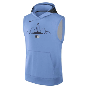 Kansas City Royals Nike Dri Fit Sleeveless Hoodie 2XLarge Powder