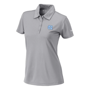 North Carolina Tar Heels Columbia Women's Birdie Polo Medium Cool Grey