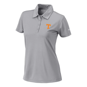 Tennessee Volunteers Columbia Women's Birdie Polo Large Cool Grey