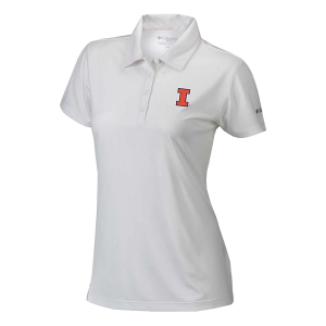Illinois Fighting Illini Columbia Women's Birdie Polo Large White