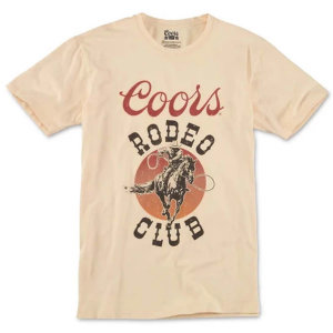 Men's American Needle Red Label COORS Rodeo Club T-Shirt XLarge Cream