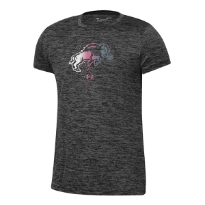 North Dakota State Bison Under Armour Girls' Berry Kids' T-Shirt Medium Black
