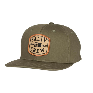 Men's Salty Crew Capitals 6 Panel Snapback Hat One Size Olive