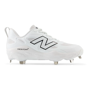 Women's New Balance Fresh Foam X Velo v4 Metal Softball Cleats 6.5 White/Black