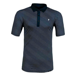 Men's Primo Classic Polo Large Navy Chevron
