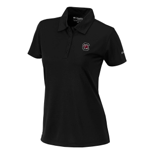 South Carolina Gamecocks Columbia Women's Birdie Polo Medium Black