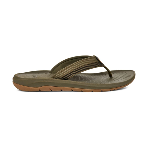 Men's Teva Hurricane Flip Flop Sandals 8 Archive Ladder Dark Olive