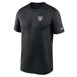 Las Vegas Raiders Nike 2025 Sideline Small Logo T-Shirt 2XLarge Black