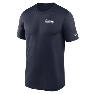 Seattle Seahawks Nike 2025 Sideline Small Logo T-Shirt Large Navy