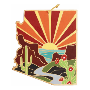 Totally Bamboo Arizona Cutting Board with Artwork by Summer Stokes