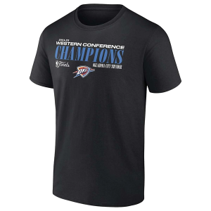 Oklahoma City Thunder Conference Champions Fanatics T-Shirt Small Black