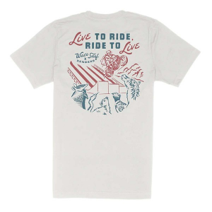 Men's Sendero Provisions Co. Sendero X Waco Surf Live To Ride T-Shirt Medium Vintage White