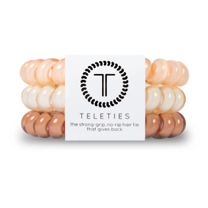 TELETIES Large Coil Hair Tie Large For The Love Of Nudes