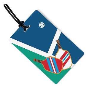 R. Nichols Pickleball Court Luggage Tag