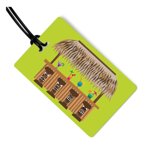 R. Nichols Tiki Bar Luggage Tag