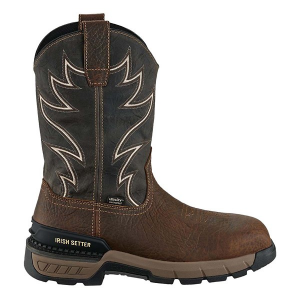 Men's Irish Setter Two Harbors 11" Safety Toe Waterproof Work Boots Outdoor 8.5 Dark Beige