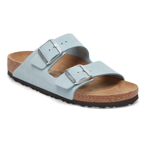 Women's BIRKENSTOCK Arizona Suede Slide Sandals 36 Baby Blue
