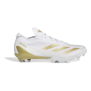 Men's adidas Adizero Electric Molded Football Cleats 12.5 White/Gold