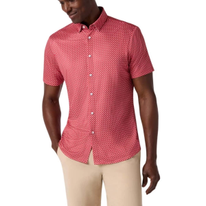 Men's Mizzen+Main Halyard Button Up Shirt XLarge Red Dot
