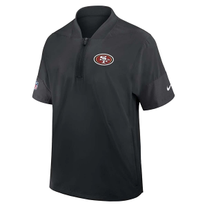 San Francisco 49ers Nike 2025 Sideline Coach Mid Athletic Jacket Large Black