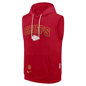Kansas City Chiefs Nike 2025 Sideline Sleeveless Hoodie 2XLarge Red