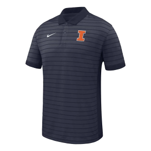 Illinois Fighting Illini Nike Victory Coaches Polo 2XLarge Navy