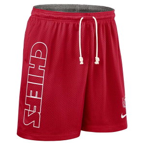 Kansas City Chiefs Nike Reverse Knit Shorts Medium Red