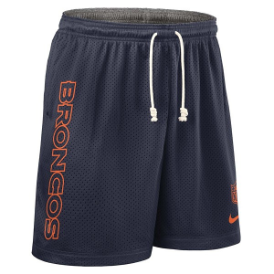 Denver Broncos Nike Reverse Knit Shorts XLarge Navy