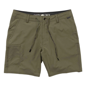 Men's Salty Crew Transom Tech Hybrid Shorts 36 Dusty Olive