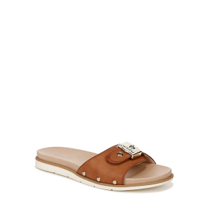 Women's Dr. Scholls Nice Iconic Slide Sandals 8 Honey Brown Faux Leather