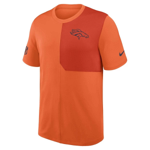 Denver Broncos Nike 2025 Sideline Coach T-Shirt Large Orange