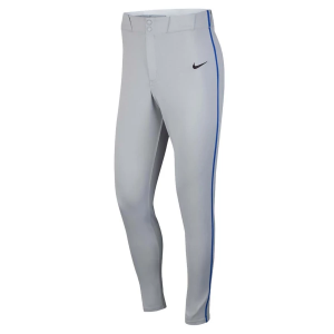 Men's Nike Vapor Select Piped Baseball Pants Medium Grey/Royal Blue