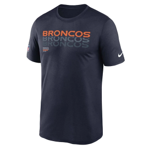 Denver Broncos Nike 2025 Sideline Team Issued Legend T-Shirt Medium Navy