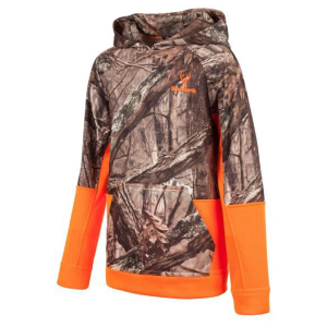 Boys' Huntworth Knit Jersey Long Sleeve T-Shirt Small Hidd'n/Blaze