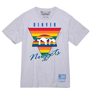 Denver Nuggets Final Seconds Mitchell and Ness T-Shirt Medium Grey Heather