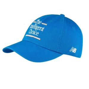 New Balance 6 Panel The Intelligent Choice Graphic Adjustable Hat One Size Blue Oasis
