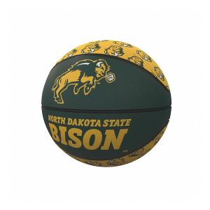 Logo Brands North Dakota State Bison Mini-Size Rubber Basketball