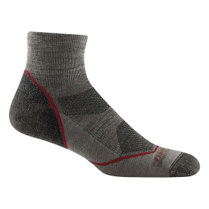 Men's Darn Tough Lightweight Hiker Quarter Socks XLarge Taupe Singles