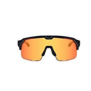 Men's CHAMELO EYEWEAR Music Shield Sunglasses Matte Black/Fire